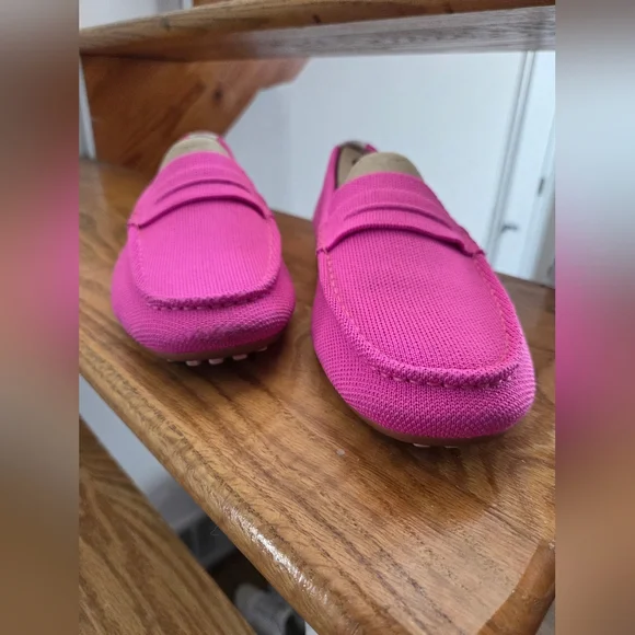 Rothy's The Driver Loafer Classic Business Casual Dragonfruit Pink Knit Size 10 - Picture 3 of 9